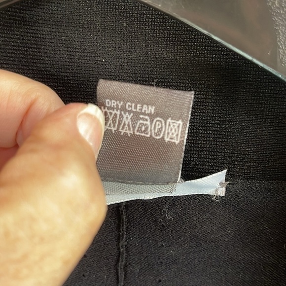 Per Se women’s‎ silk blend, open cardigan, 3/4 Sleeve sweater size medium black - Picture 3 of 11